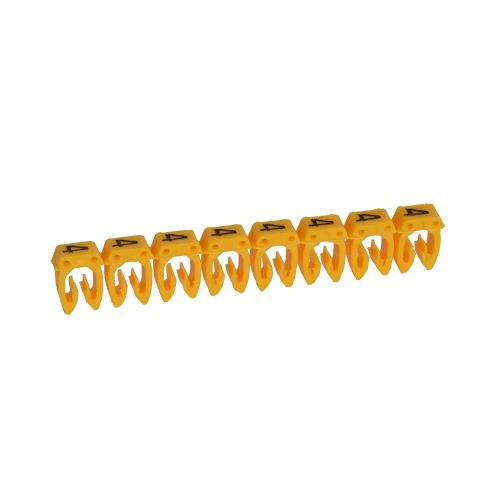 Marcadores para cabos de 4 mm2 a 6 mm2  CAB 3 -  4 Amarelo