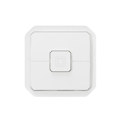 Plexo New IP55 componível - Interruptor duplo para estores, Branco