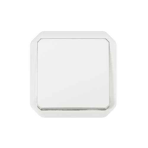 Plexo New IP55 componível - Botão simples (NA + NF), Branco