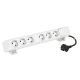 Incara On Desk - 6 tomadas 2P+T Schuko + 1 interruptor geral luminoso - Branco